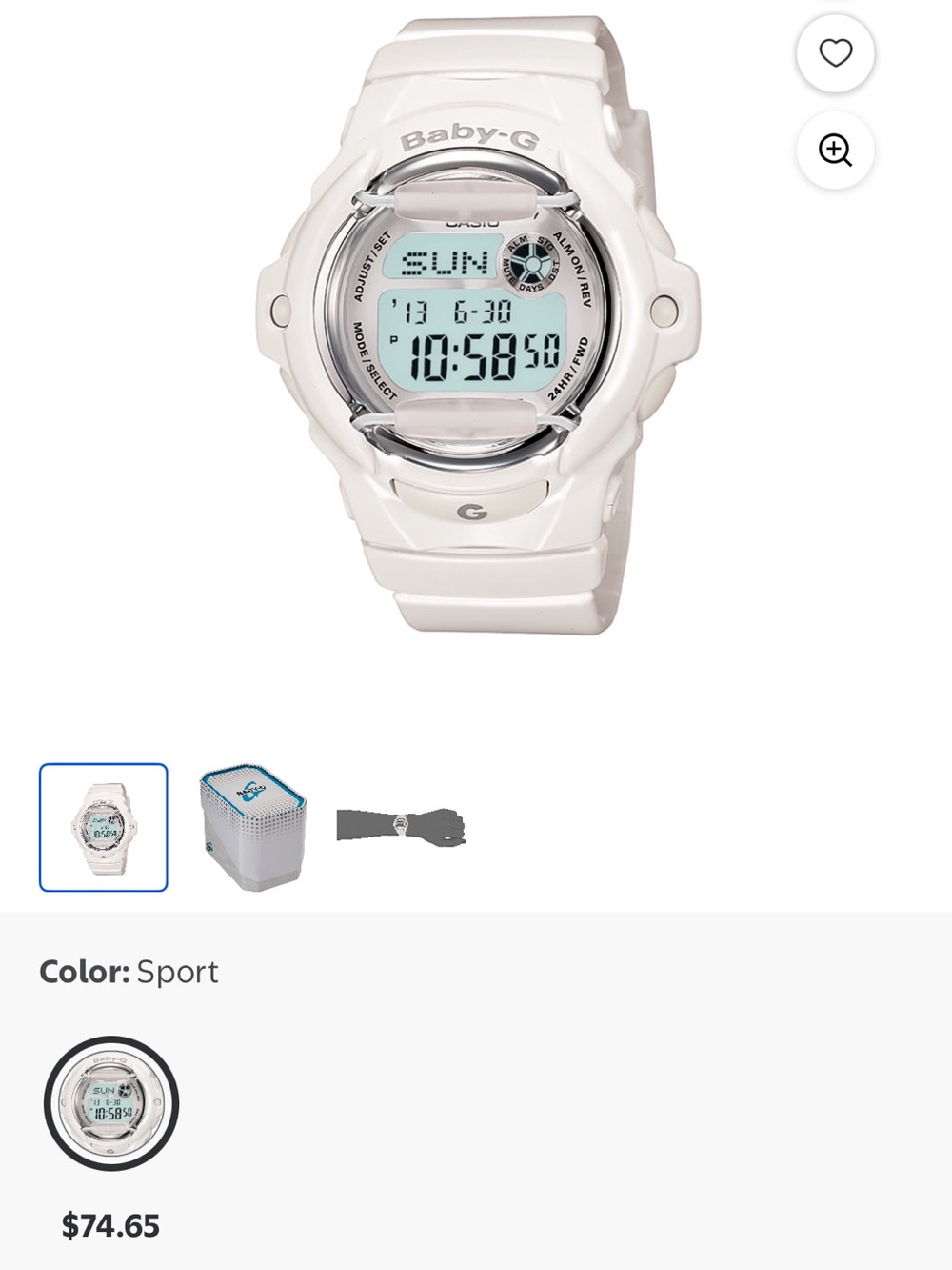 Baby G white Casio